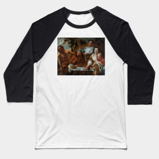 Le Satyre et le Paysan by Workshop of Jacob Jordaens Baseball T-Shirt